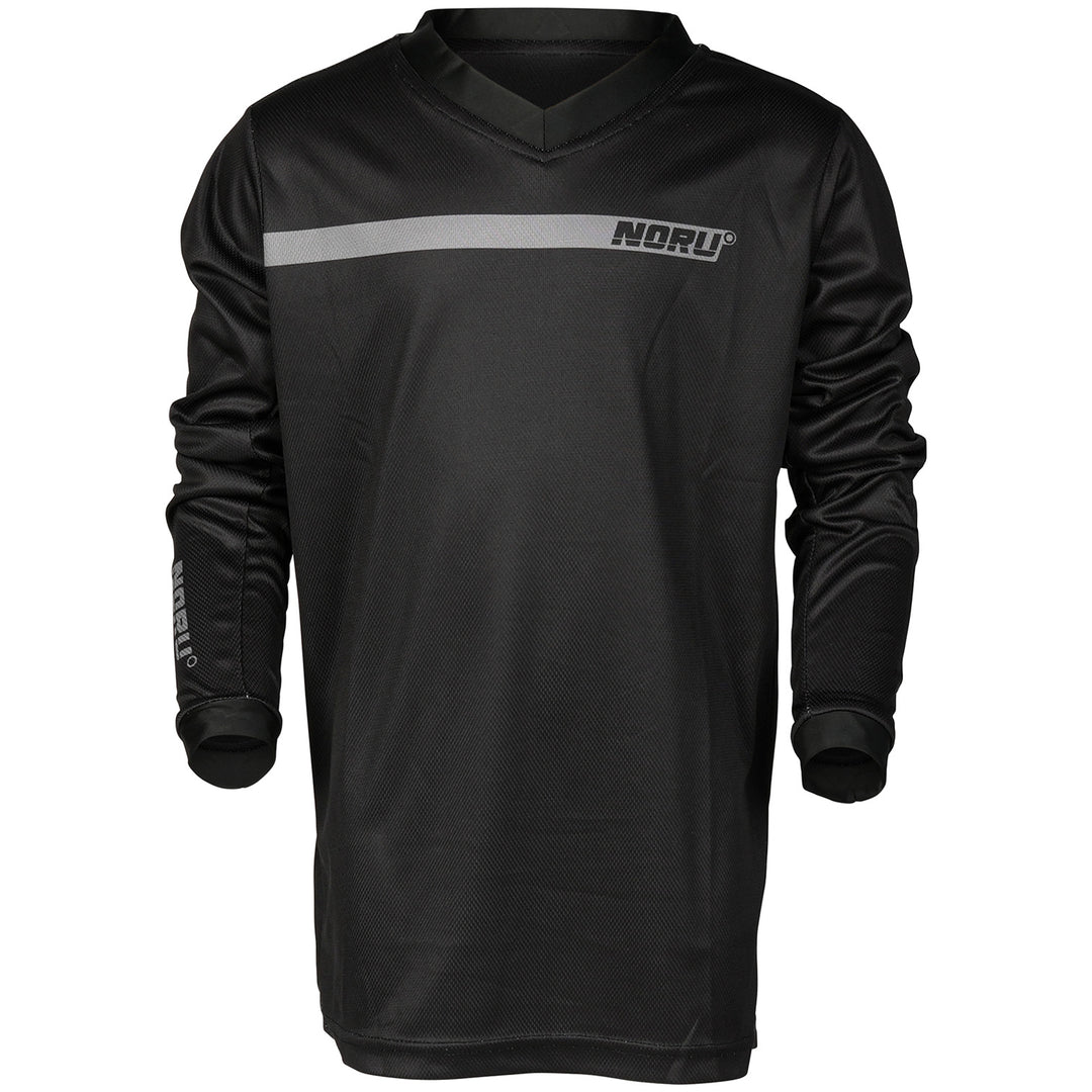 Noru Youth Sugo Off Road Jersey Black - Front View
