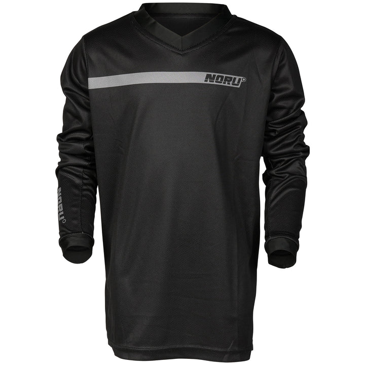 Noru Youth Sugo Off Road Jersey Black - Front View