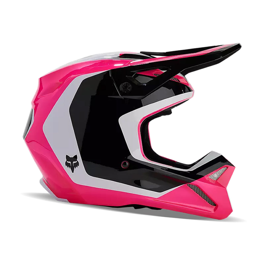 Fox Racing Youth V1 Nitro Helmet Black/Pink - Right Side View