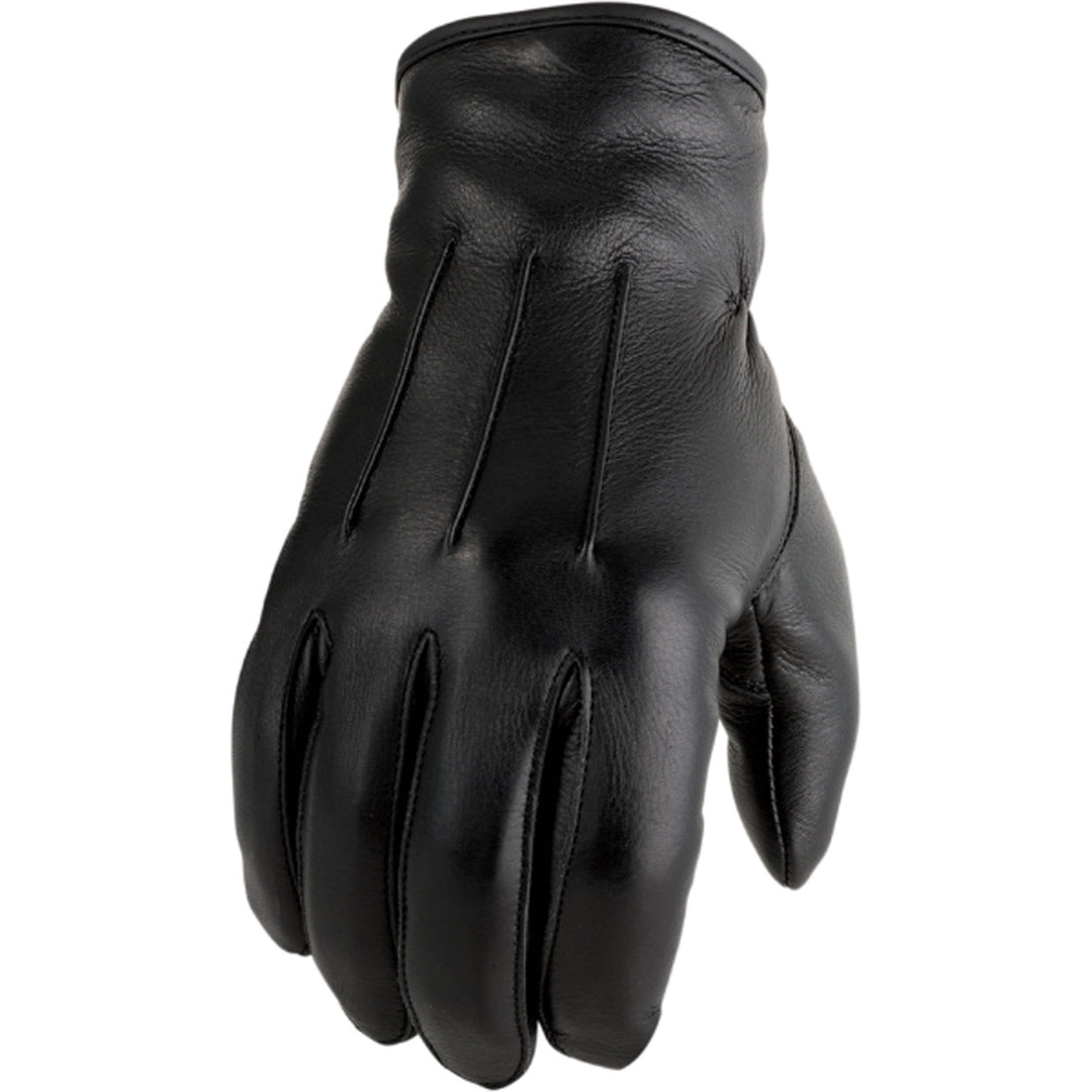 Z1R 938 Deerskin Gloves Black - Back of Hand View