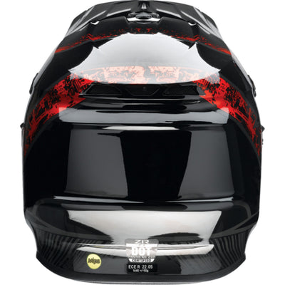 Z1R F.I. Fractal MIPS Helmet Red - Rear View