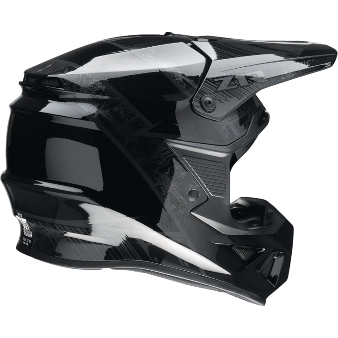 Z1R F.I. Fractal MIPS Helmet Stealth - Rear Right Side View