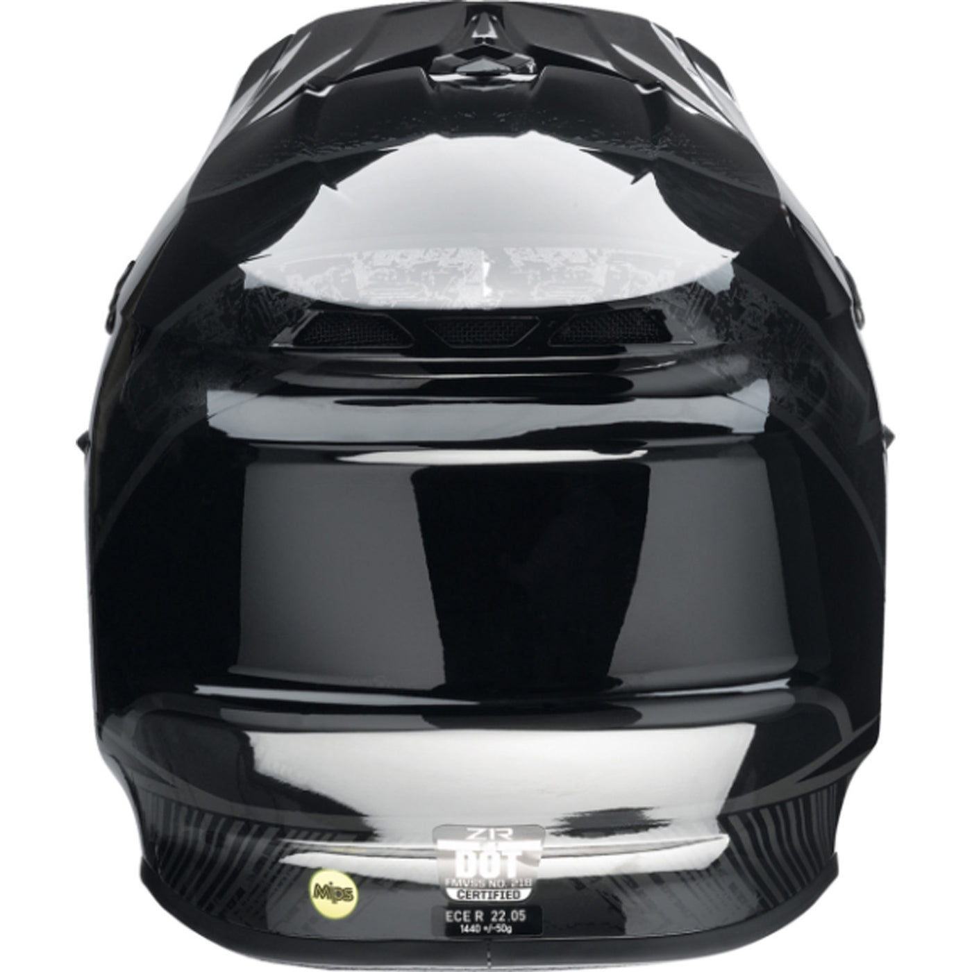 Z1R F.I. Fractal MIPS Helmet Stealth - Rear View