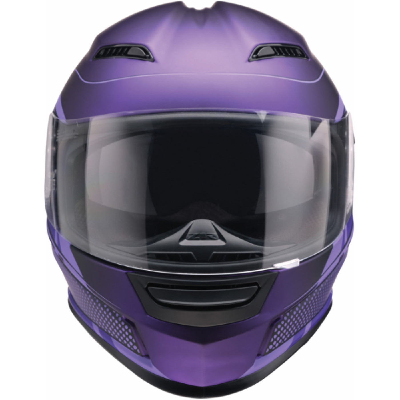 Z1R Jackal Dark Matter Helmet Purple - Front View