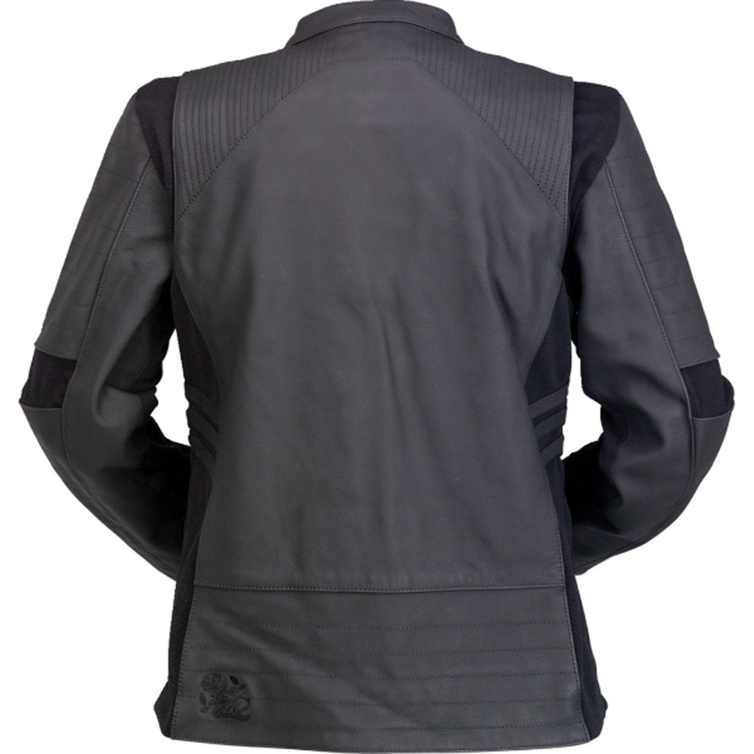Z1R Women's Bellona Leather Jacket Black - Rear View