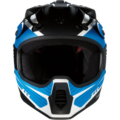 Z1R Child Rise Flame Helmet Blue - Front View