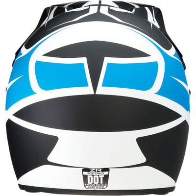 Z1R Child Rise Flame Helmet Blue - Rear View