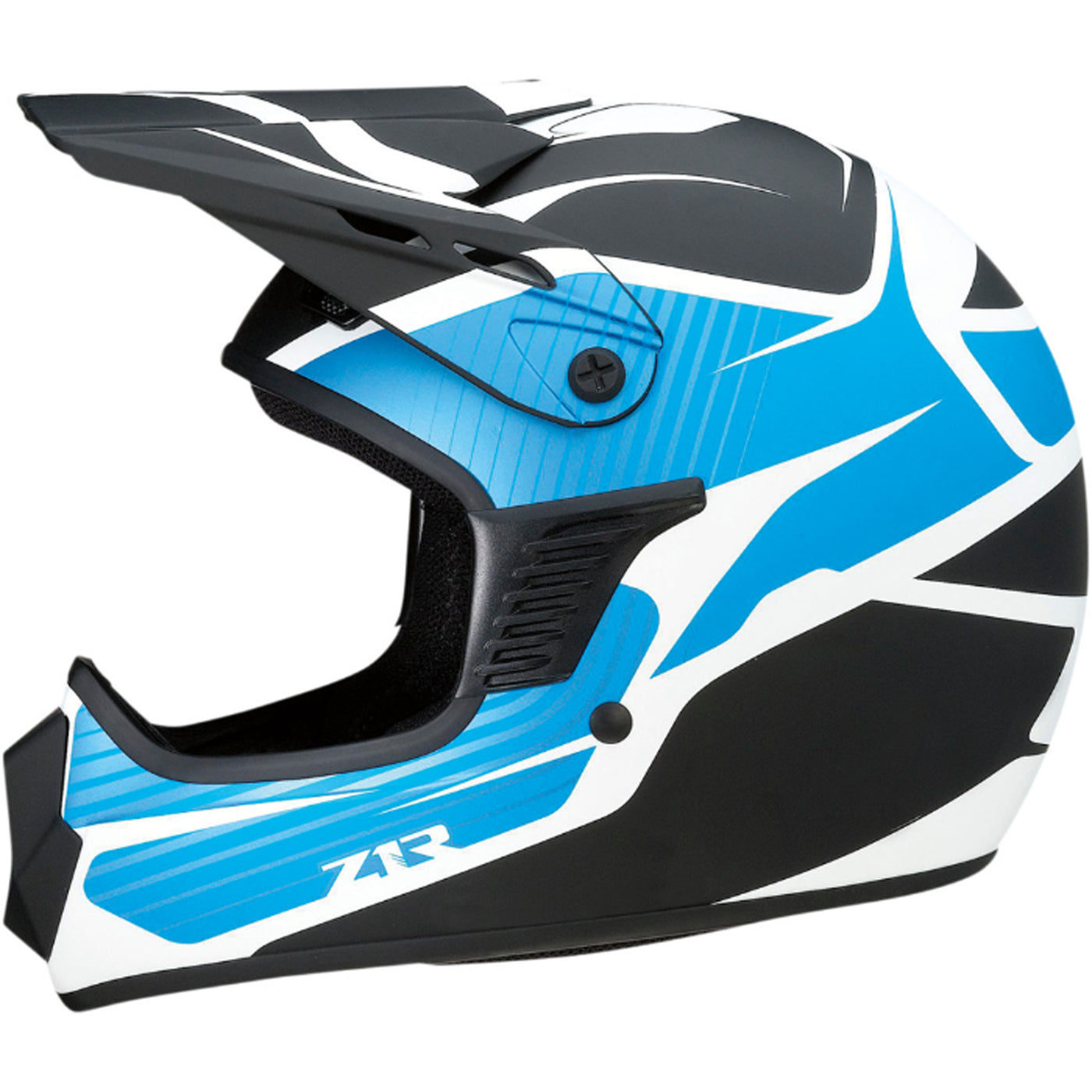 Z1R Child Rise Flame Helmet Blue - Left Side View