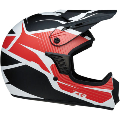 Z1R Child Rise Flame Helmet Red - Right Side View