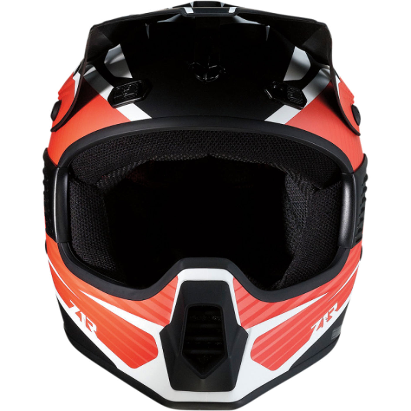 Z1R Child Rise Flame Helmet Red - Front View