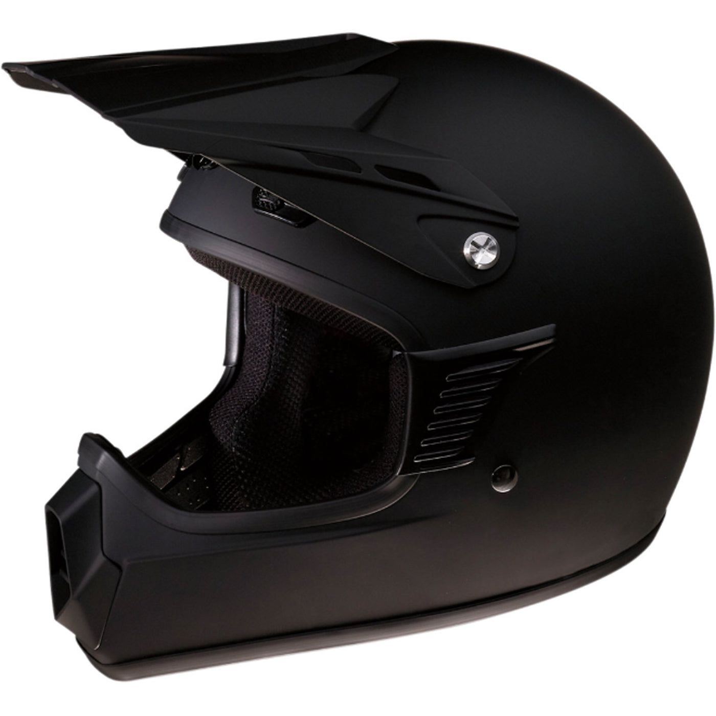 Z1R Child Rise Solid Helmet Flat Black - Front Left Side View