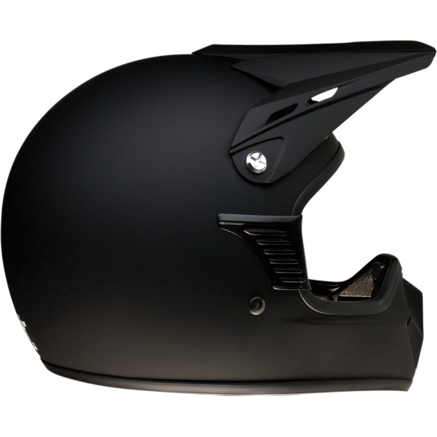 Z1R Child Rise Solid Helmet Flat Black - Rear Right Side View