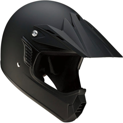 Z1R Child Rise Solid Helmet Flat Black - Front Right Side View