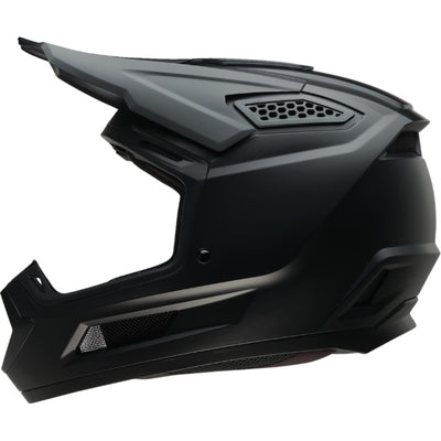 Z1R Dirt Maxx Solid Helmet Matte Black - Left Side View