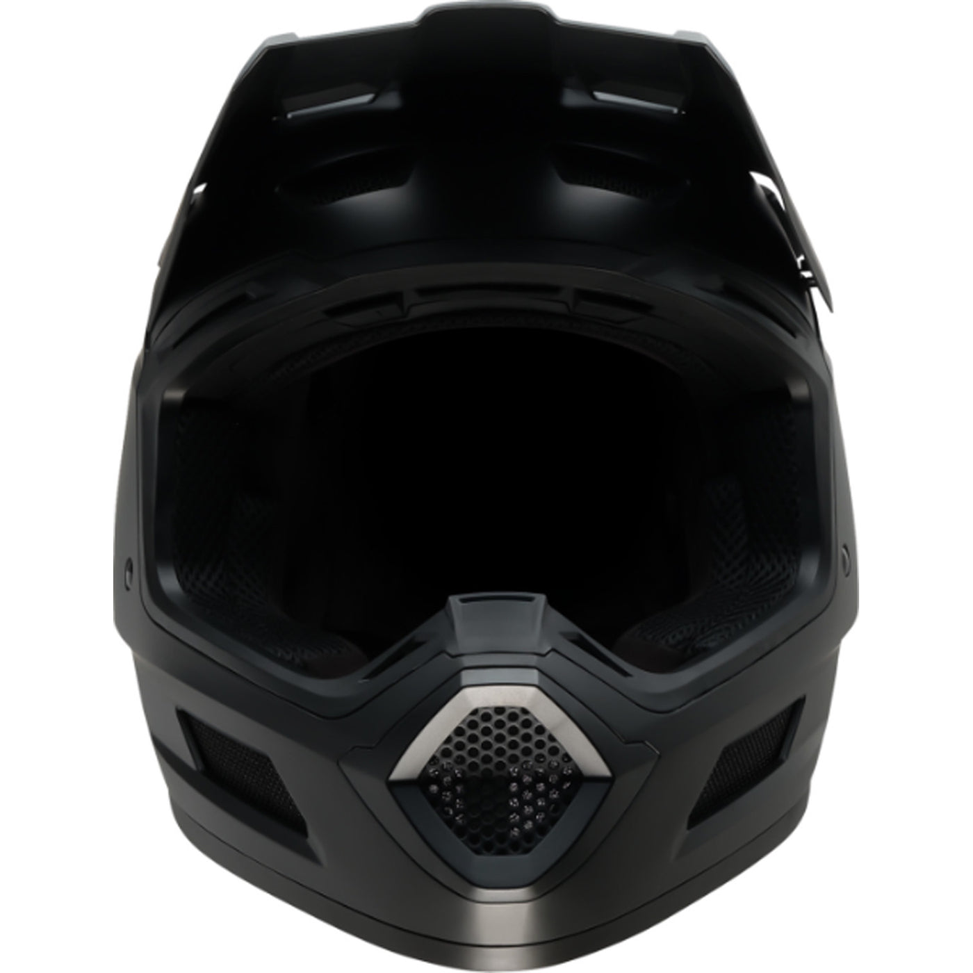 Z1R Dirt Maxx Solid Helmet Matte Black - Front View