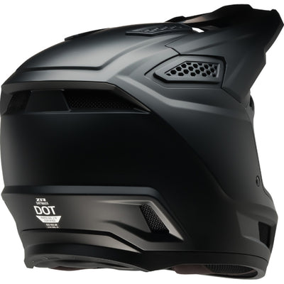 Z1R Dirt Maxx Solid Helmet Matte Black - Rear Right Side View