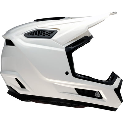 Z1R Dirt Maxx Solid Helmet White - Right Side View