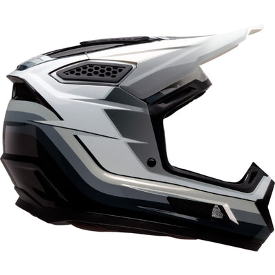 Z1R Dirt Maxx Vortex Helmet Black/White/Gray - Right Side View