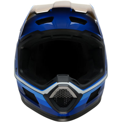 Z1R Dirt Maxx Vortex Helmet Blue/White - Front View