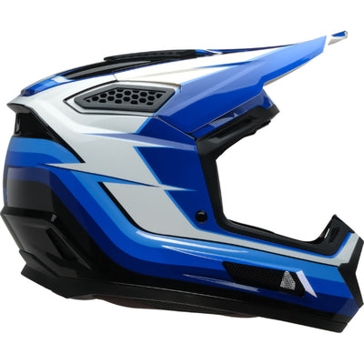 Z1R Dirt Maxx Vortex Helmet Blue/White - Right Side View