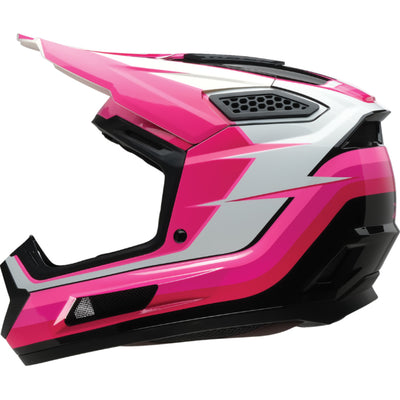 Z1R Dirt Maxx Vortex Helmet Pink/White - Left Side View