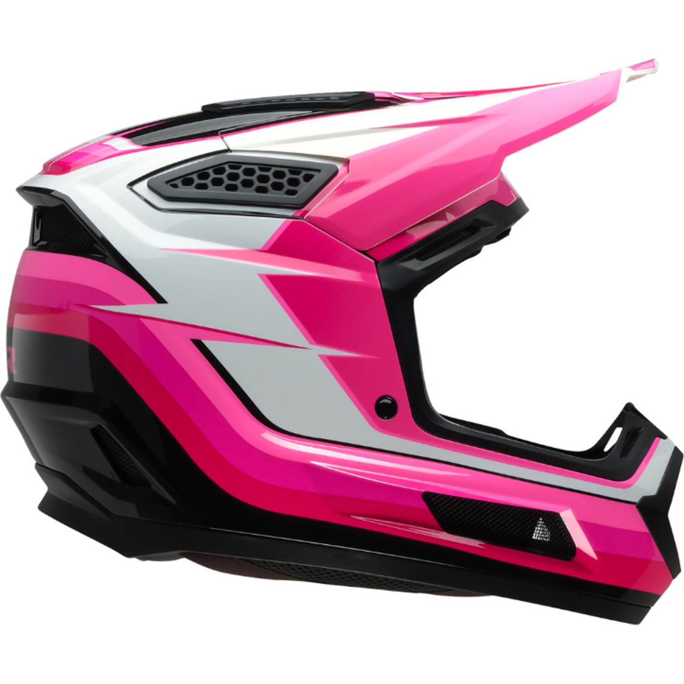 Z1R Dirt Maxx Vortex Helmet Pink/White - Right Side View