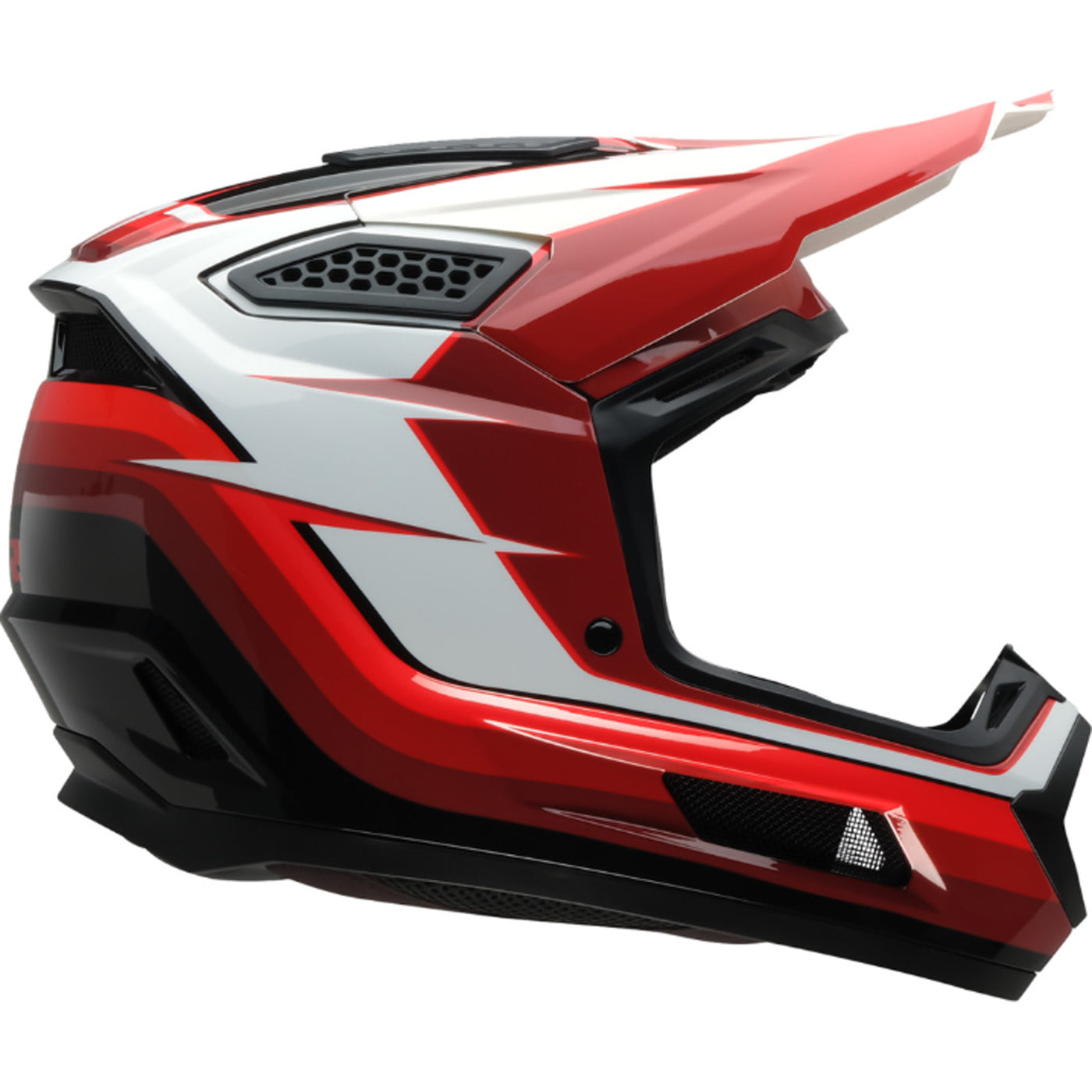 Z1R Dirt Maxx Vortex Helmet Red/White - Right Side View