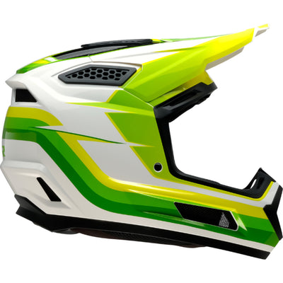 Z1R Dirt Maxx Vortex Helmet White/Green - Right Side View
