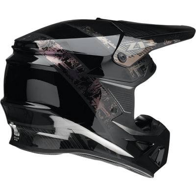 Z1R F.I. Fractal MIPS Helmet Iridescent - Rear Right Side View