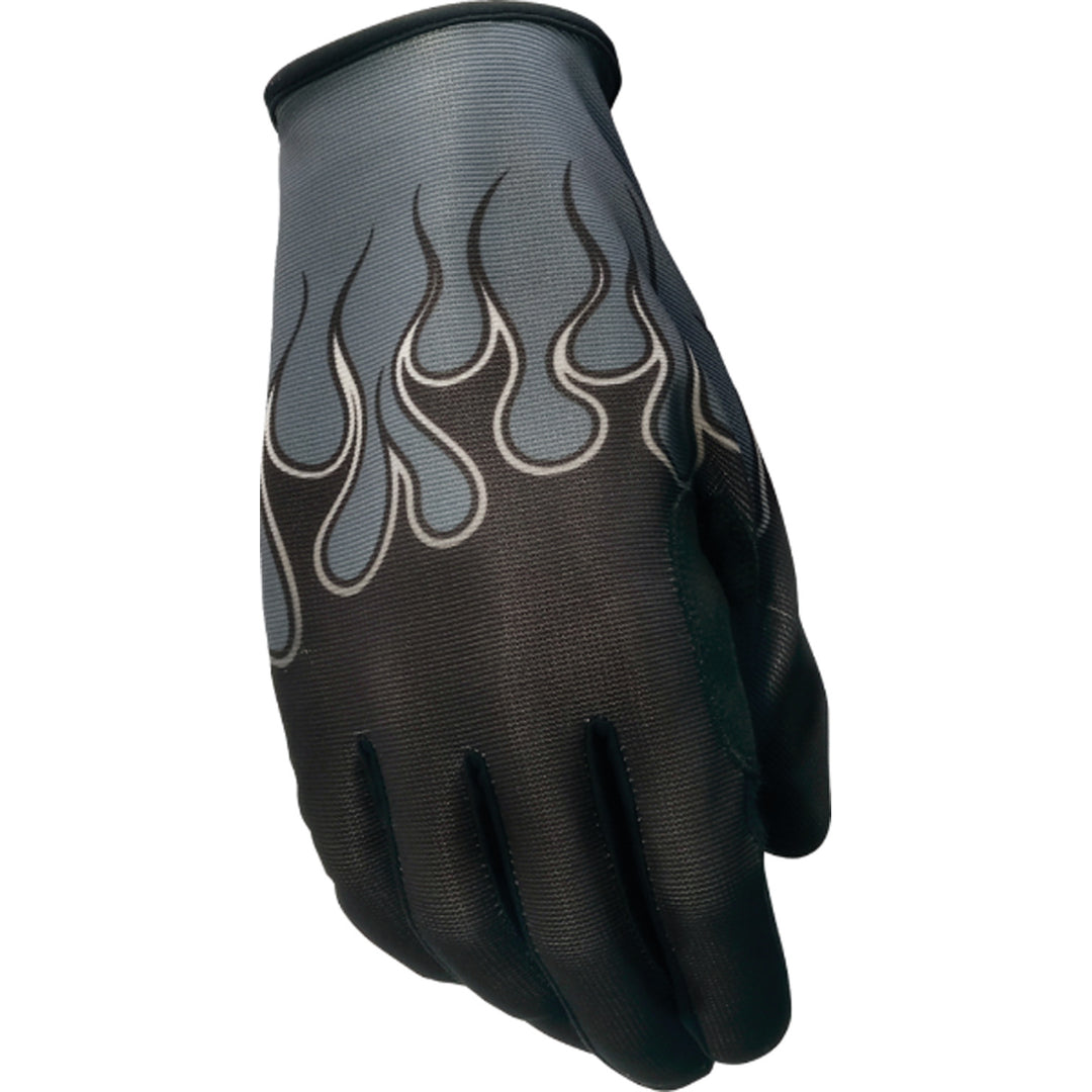 Z1R Flame Gloves Gray - Back of Hand View