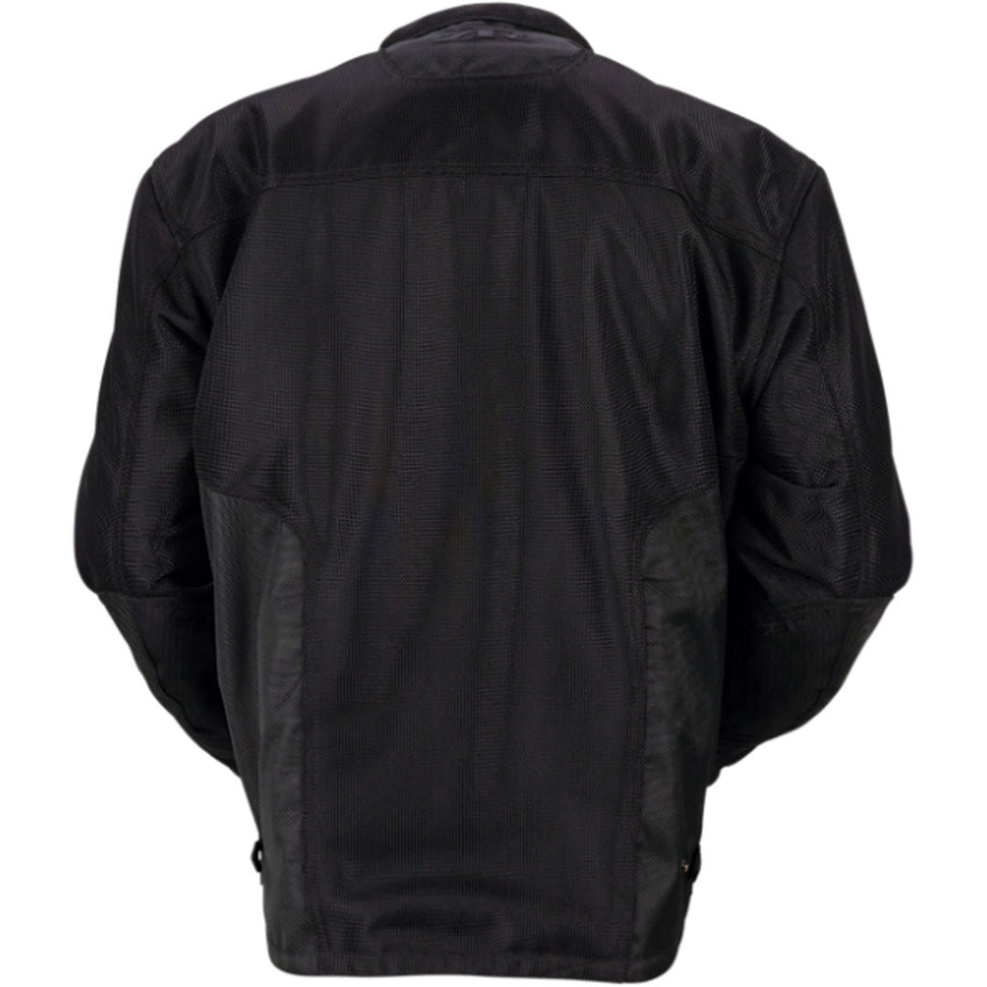 Z1R Gust Mesh Waterproof Jacket Black - Rear View