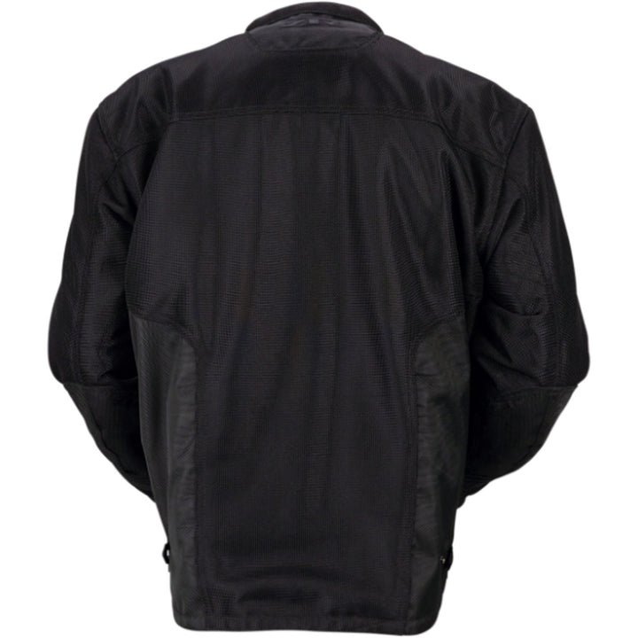 Z1R Gust Mesh Waterproof Jacket Black - Rear View