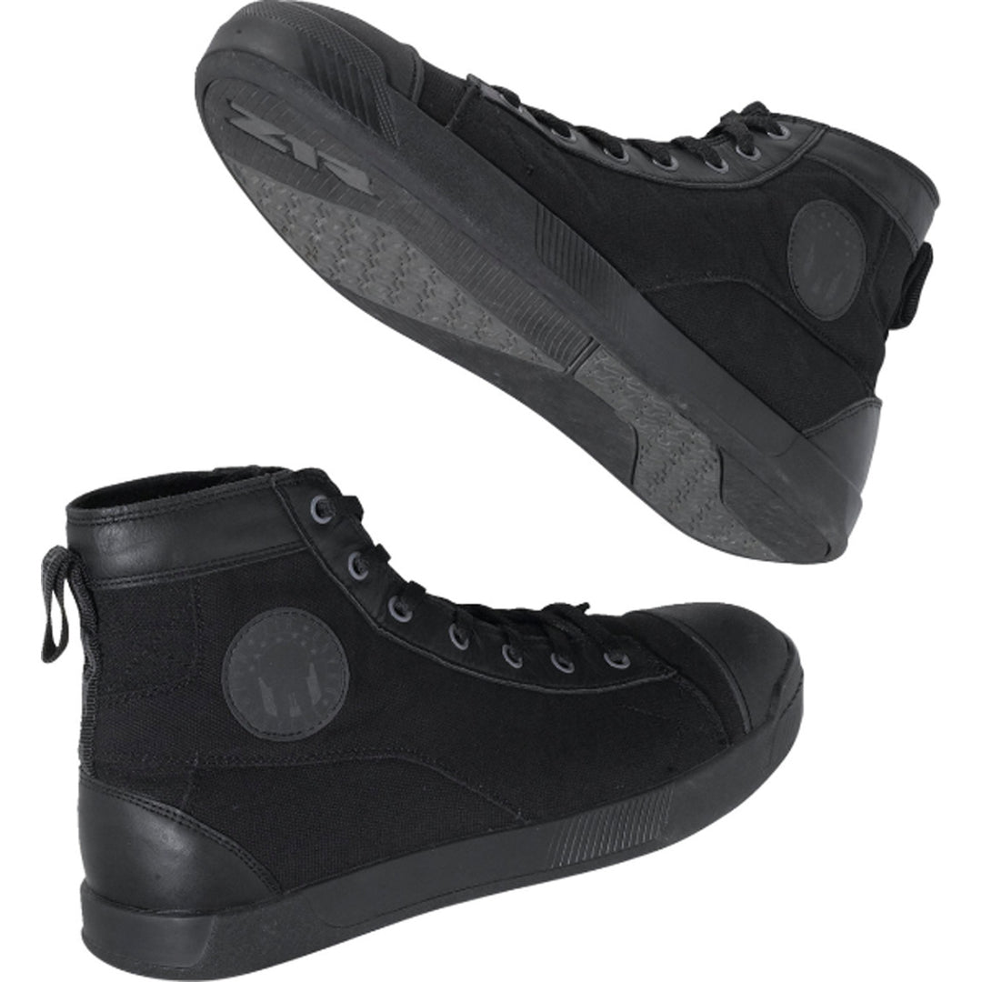 Z1R Haggard Boots Black - Side View of Pair Facing Each Other