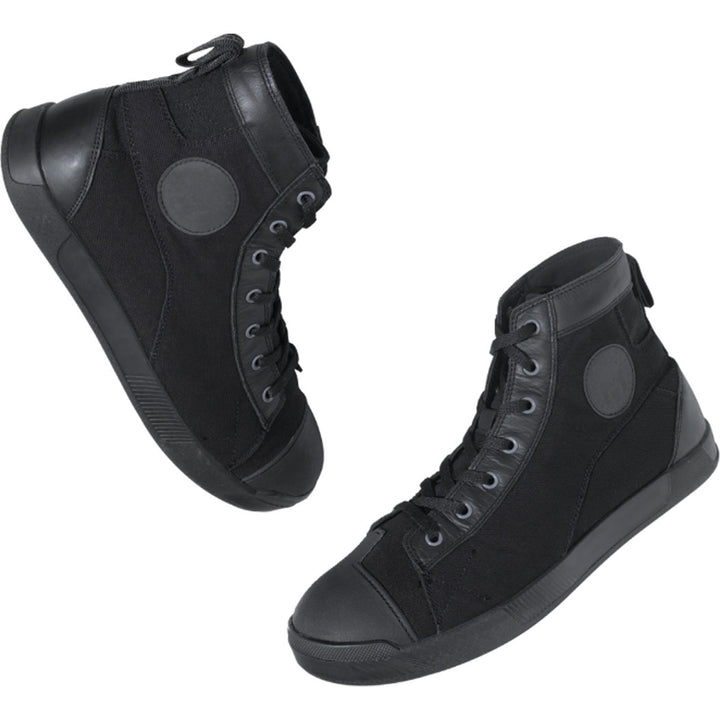 Z1R Haggard Boots Black - Side View of Pair Facing Each Other