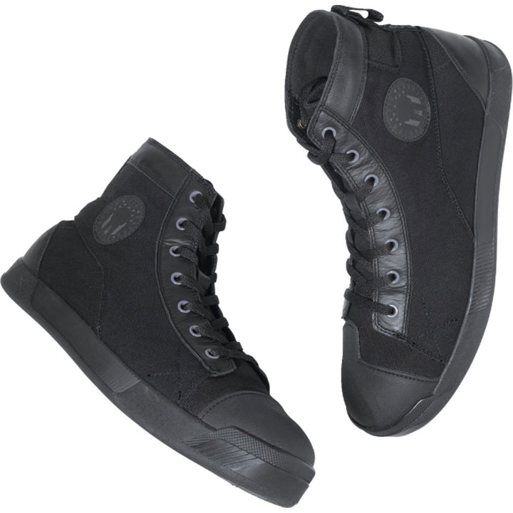 Z1R Haggard Boots Black - Side View of Pair Facing Each Other