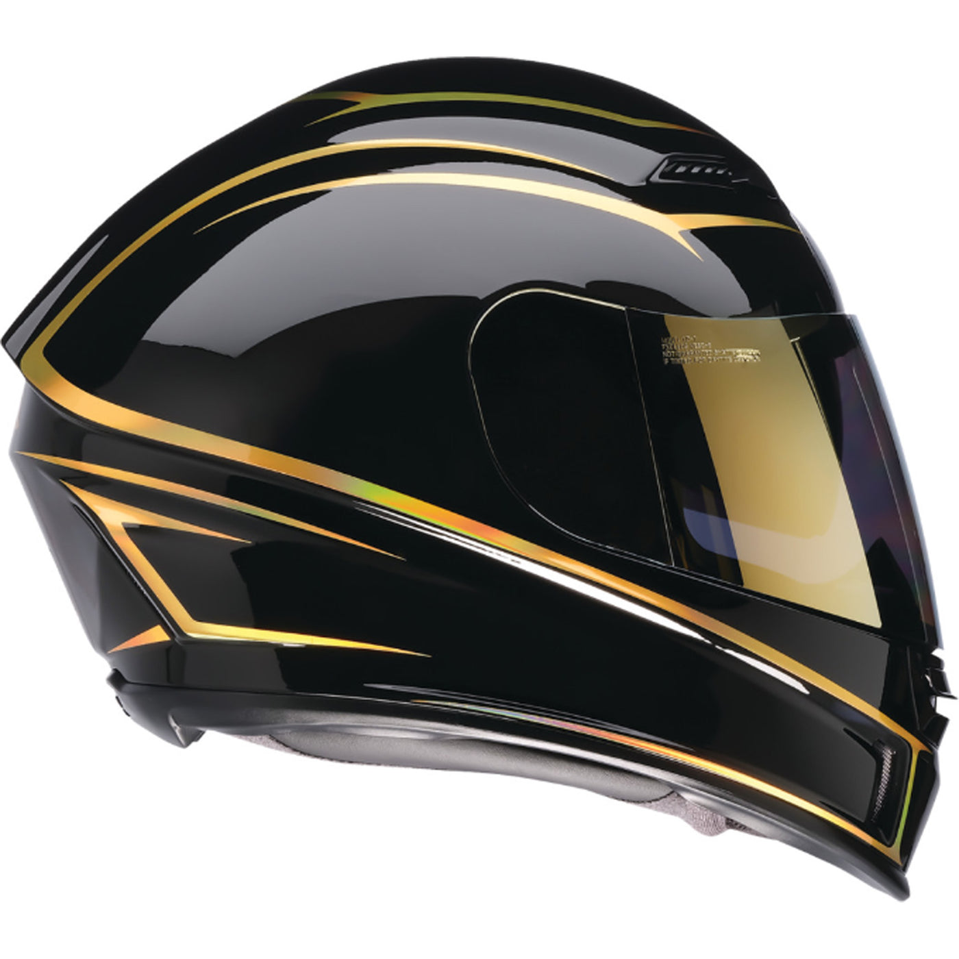 Z1R Jackal Foil Helmet Black/Gold - Right Side View