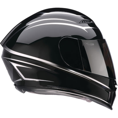 Z1R Jackal Foil Helmet Black/Silver - Right Side View
