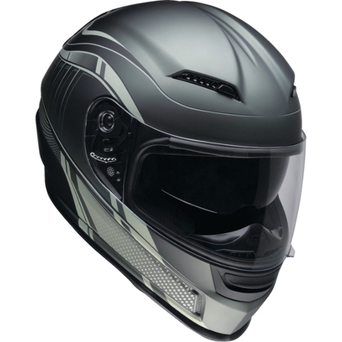 Z1R Jackal Dark Matter Helmet Green - Front Right Side View