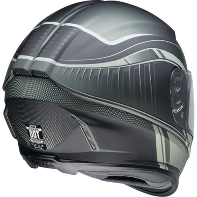 Z1R Jackal Dark Matter Helmet Green - Rear Right Side View