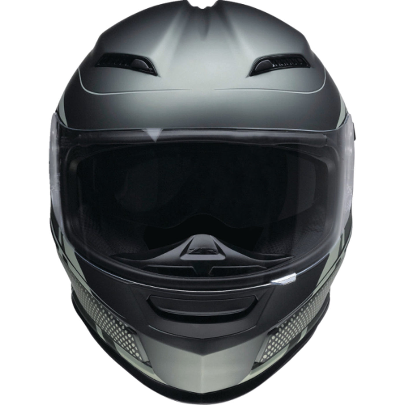 Z1R Jackal Dark Matter Helmet Green - Front View