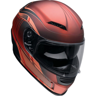 Z1R Jackal Dark Matter Helmet Red - Front Right Side View