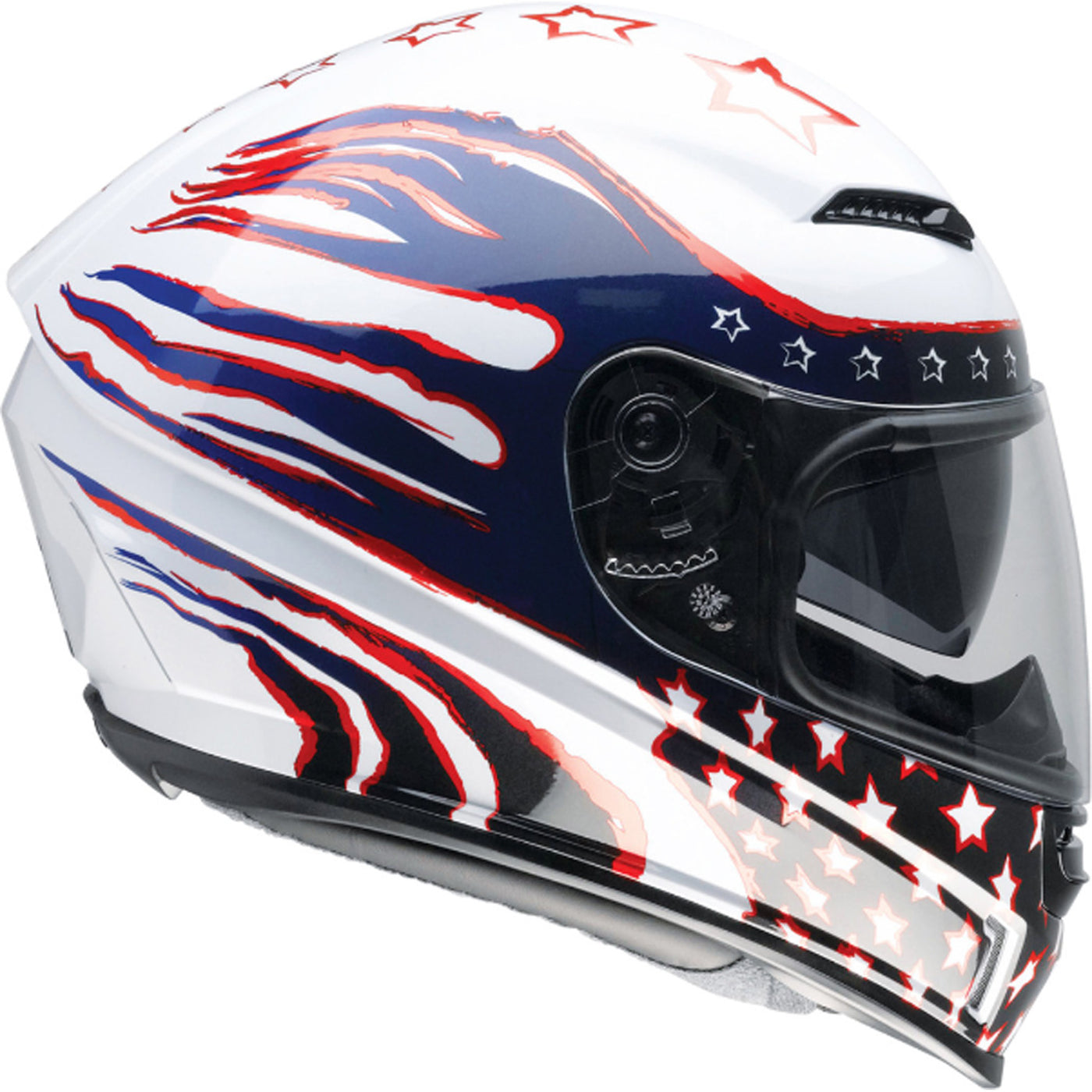 Z1R Jackal Patriot Helmet Red/White/Blue - Right Side View