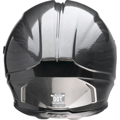 Z1R Jackal Patriot Helmet Stealth - Rear View