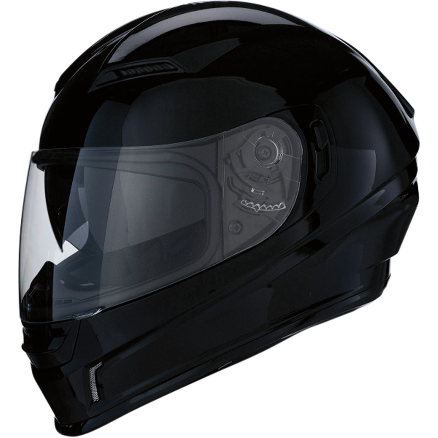 Z1R Jackal Solid Helmet Black - Front Left Side View