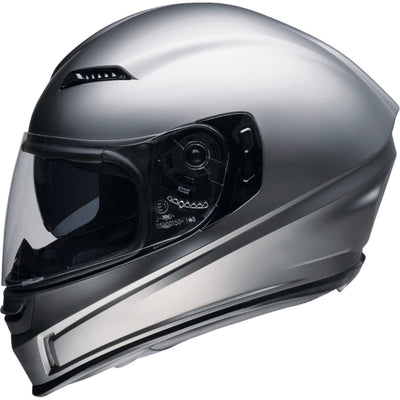 Z1R Jackal Satin Helmet Titanium - Left Side View