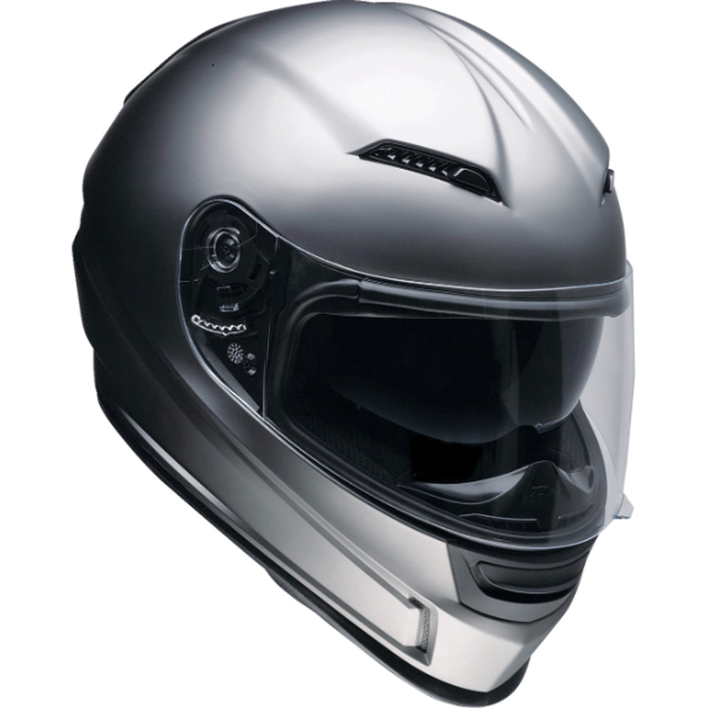 Z1R Jackal Satin Helmet Titanium - Front Right Side View