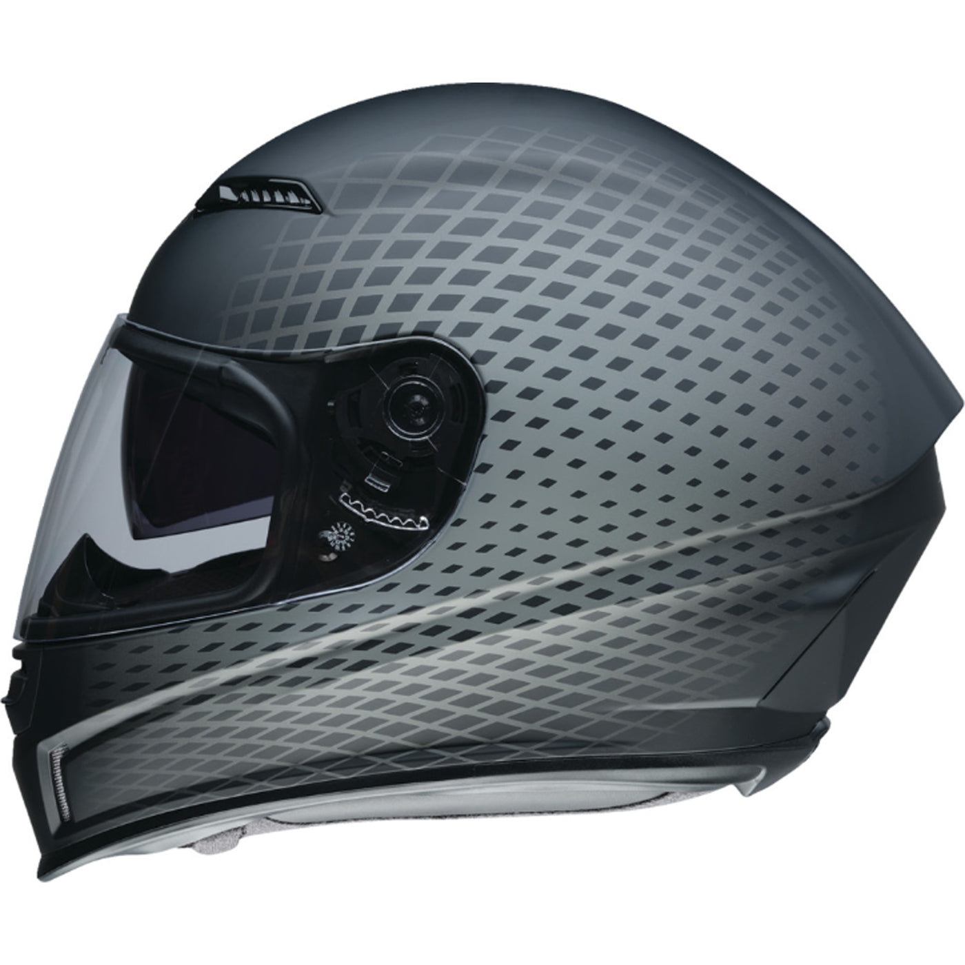 Z1R Jackal Waveform Helmet Gray - Angled Left Side View