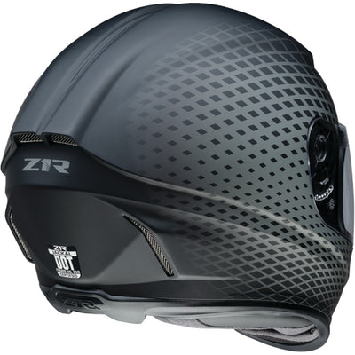 Z1R Jackal Waveform Helmet Gray - Rear Right Side View