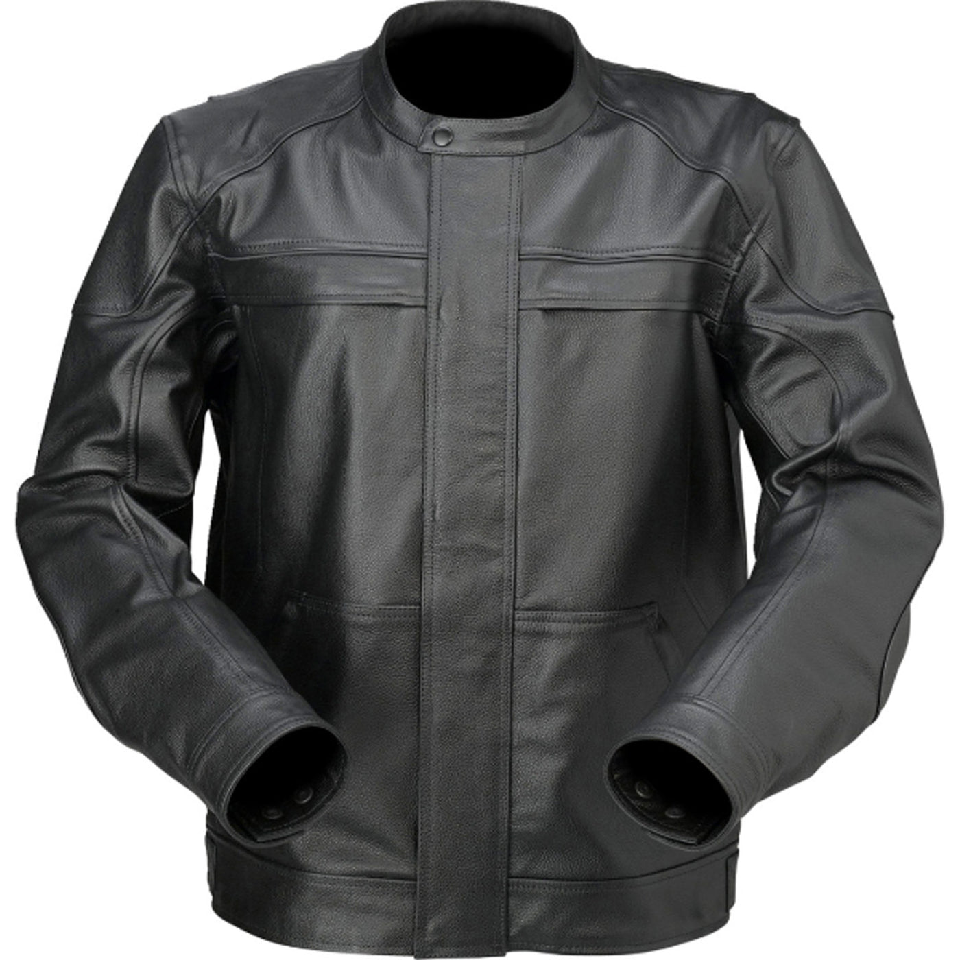 Z1R Justifier Leather Jacket Black - Front View