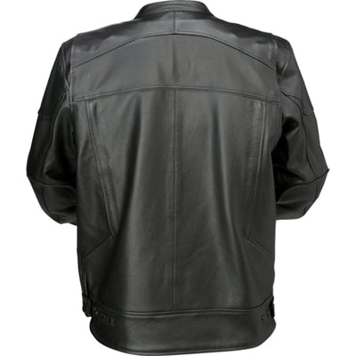 Z1R Justifier Leather Jacket Black - Rear View